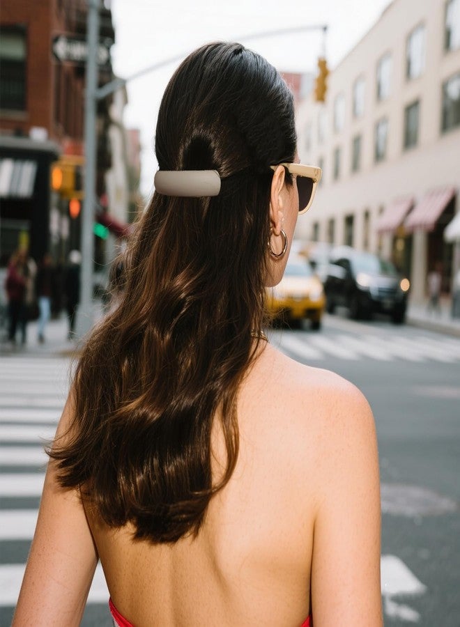 Markuii Large Hair Barrette 3.8 Inch Not Easy to Break French Matte Curved Hair Clips for Women Thick to Thin Hair, 4 Pack - Image 4